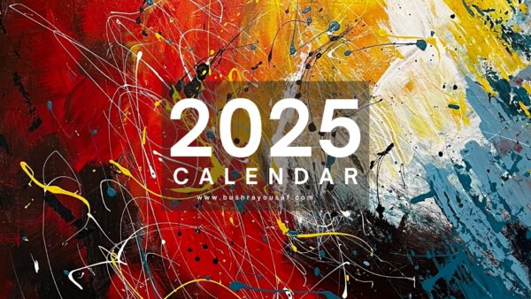 Motivational Art Calendar 2025 